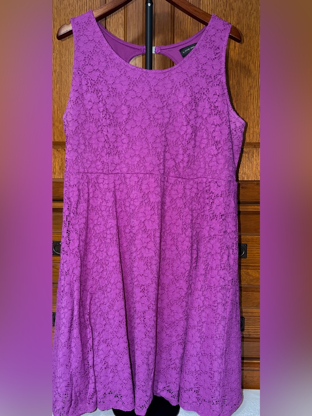 Lane Bryant Lace Skater Fit & Flare Midi Dress Keyhole Wedding Guest Stretch